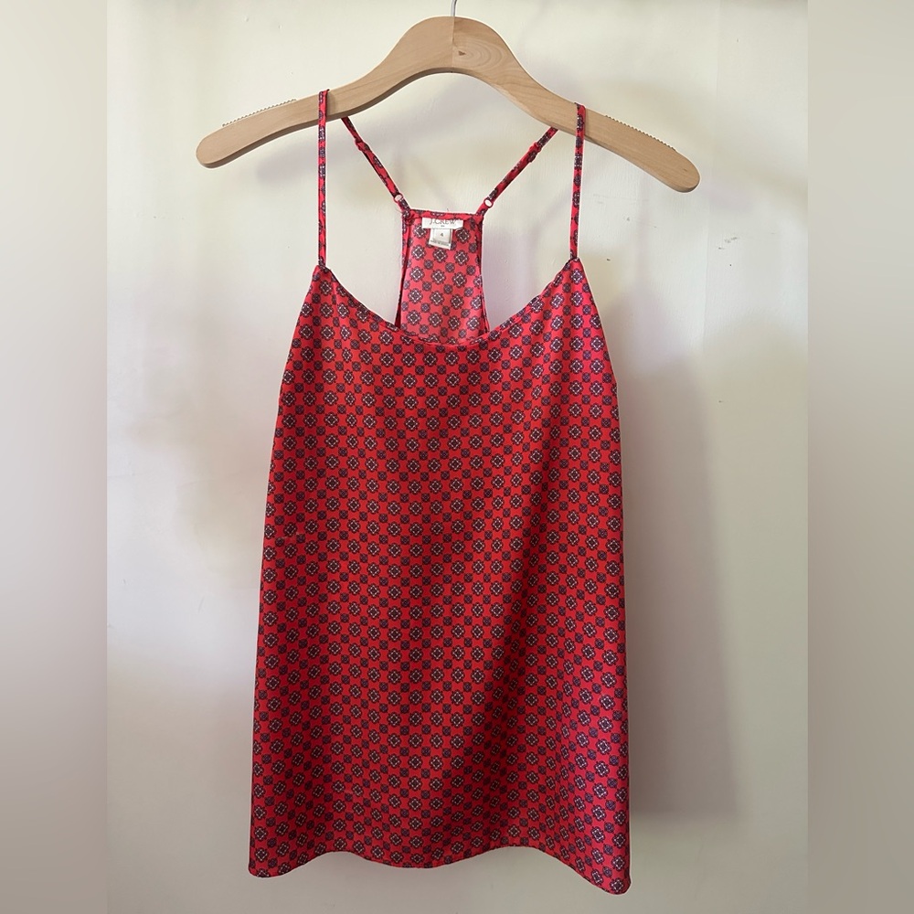 J. Crew Spaghetti Strap Racerback Tank, Size 4